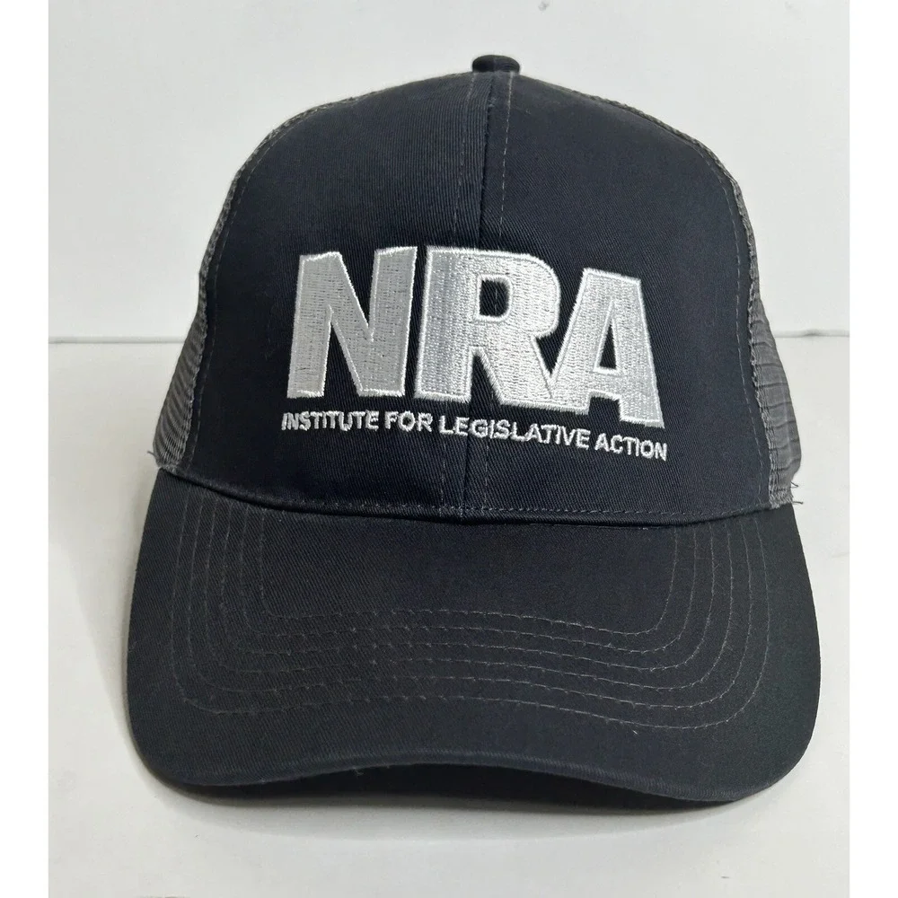 NRA Institue for Legislative Action‎ Blue White Embroidered Hat Cap Trucker